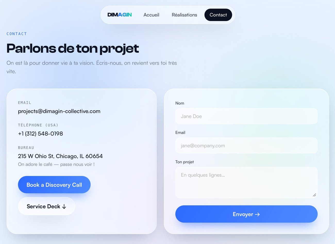 dimagin — main screen